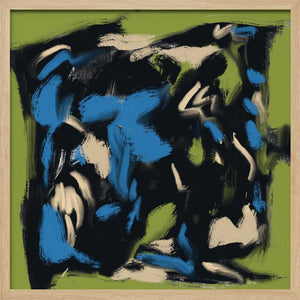 Tablou înramat „Ink and oil abstract 03” de Little Dean