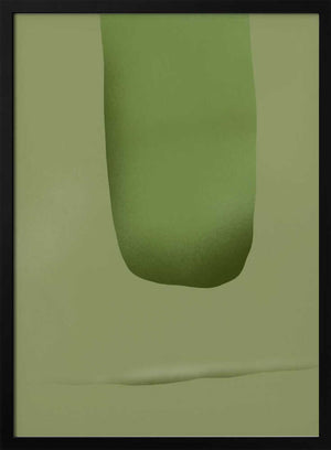 Tablou înramat „Stone portrait green” de Little Dean