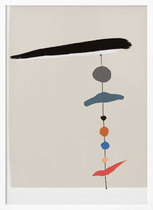 Tablou înramat „Simple Geometric Shapes” de Little Dean