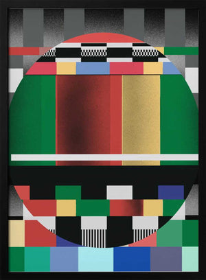 Tablou înramat „Glitch abstract artwork” de Little Dean