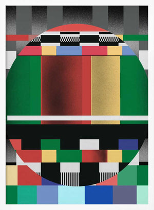 Tablou înramat „Glitch abstract artwork” de Little Dean