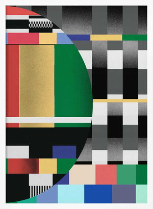 Tablou înramat „Glitch abstract artwork 02” de Little Dean