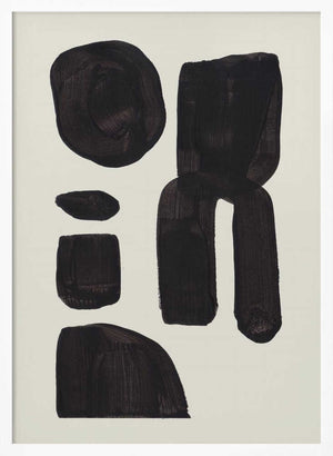 Tablou înramat „Ink Motif 21” de Ejaaz Haniff