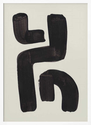 Tablou înramat „Ink Motif 23” de Ejaaz Haniff