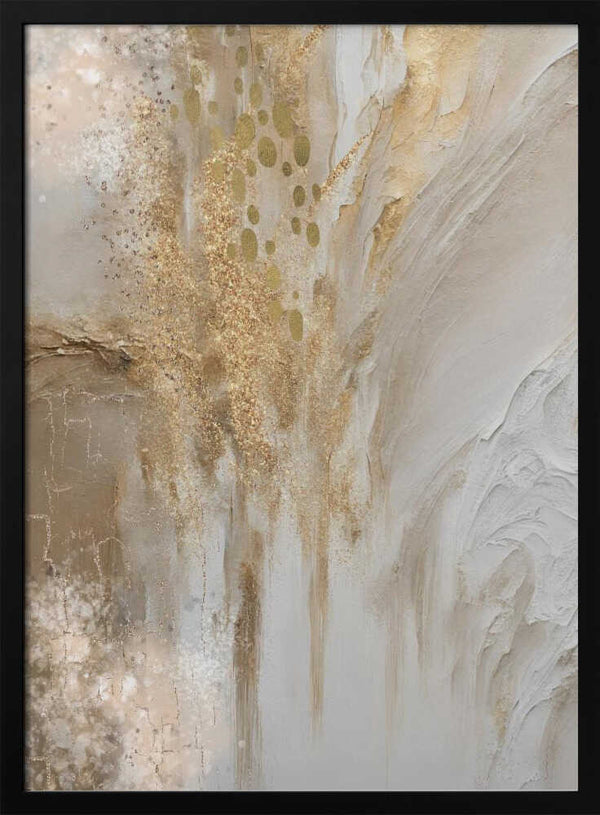 Tablou înramat „Golden marble” de Sally Ann Moss