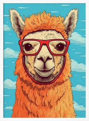 Tablou înramat „Lama 1” de Bilge Paksoylu