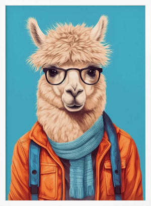 Tablou înramat „Lama 4” de Bilge Paksoylu