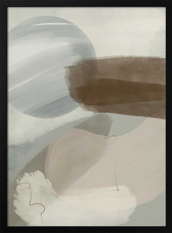 Tablou înramat „Abstract 01” de Nilesh Kulkarni