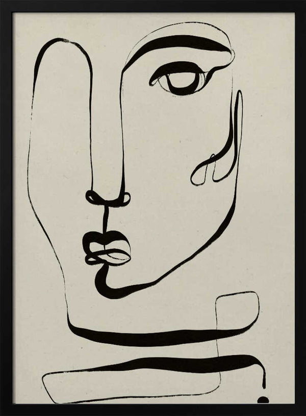 Tablou înramat „La Visage” de Treechild