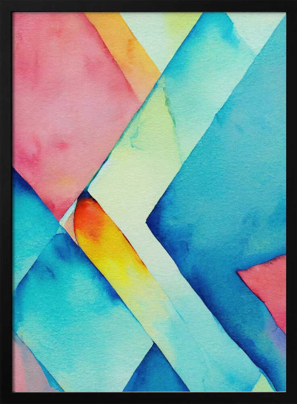 Tablou înramat „Nature Inspired Abstract Watercolor  (Day 37)” de Mauro