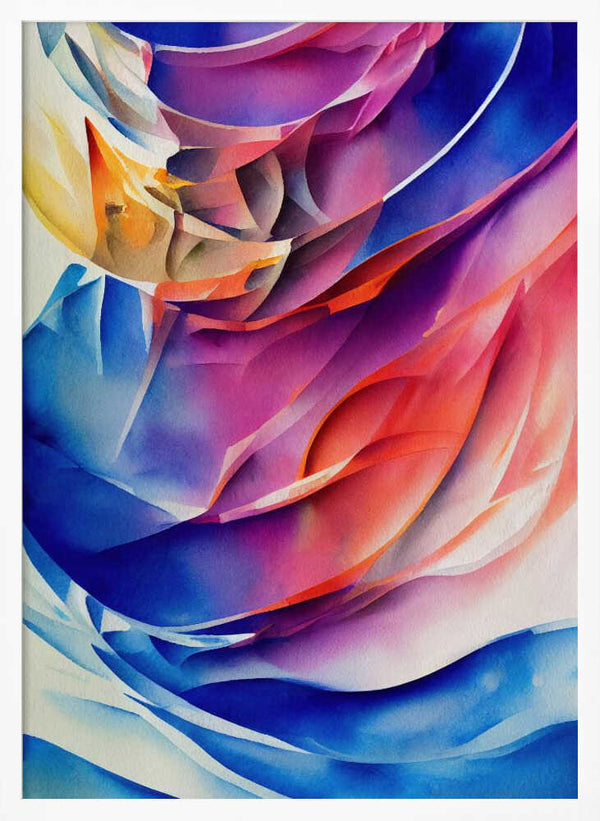 Tablou înramat „Nature Inspired Abstract Watercolor  (Day 42)” de Mauro