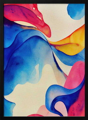 Tablou înramat „Nature Inspired Abstract Watercolor  (Day 60)” de Mauro
