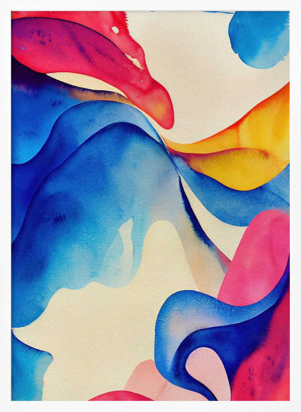 Tablou înramat „Nature Inspired Abstract Watercolor  (Day 60)” de Mauro