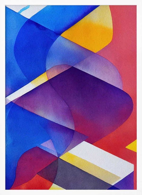 Tablou înramat „Vibrant Overlap” de Mauro