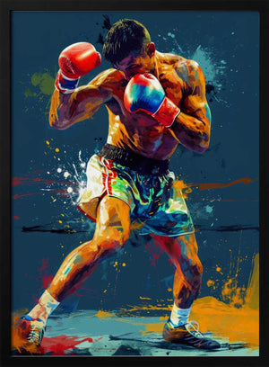Tablou înramat „Sport Boxer 1” de Justyna Jaszke