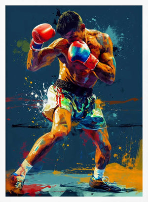 Tablou înramat „Sport Boxer 1” de Justyna Jaszke