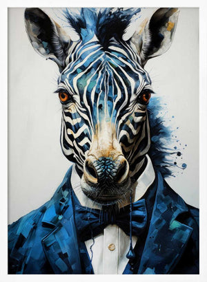 Tablou înramat „Hipster zebra” de Justyna Jaszke