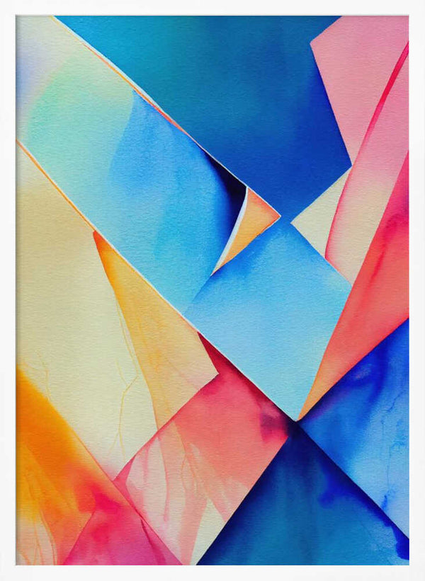 Tablou înramat „Nature Inspired Abstract Watercolor  (Day 91)” de Mauro