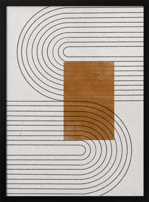 Tablou înramat „Curved Connections” de THE MIUUS STUDIO