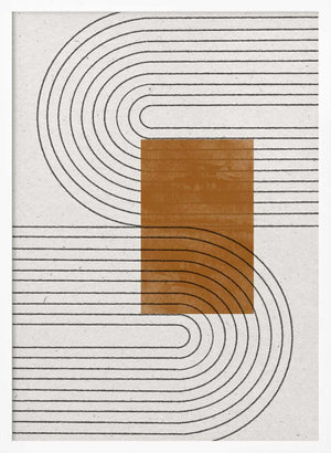 Tablou înramat „Curved Connections” de THE MIUUS STUDIO