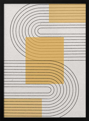 Tablou înramat „Curved Harmony” de THE MIUUS STUDIO