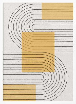 Tablou înramat „Curved Harmony” de THE MIUUS STUDIO