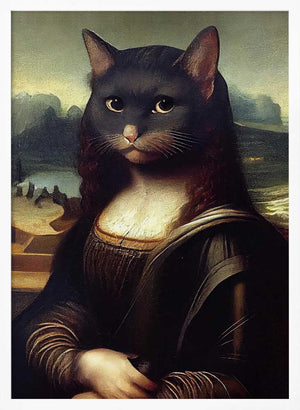 Tablou înramat „Meowlisa” de Dikhotomy