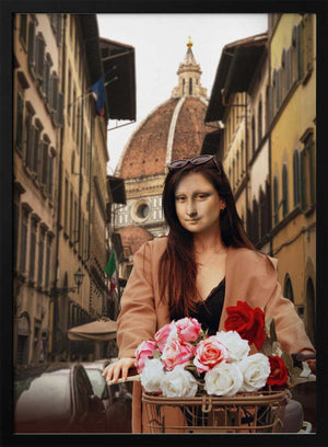 Tablou înramat „Mona On Florence” de Dikhotomy