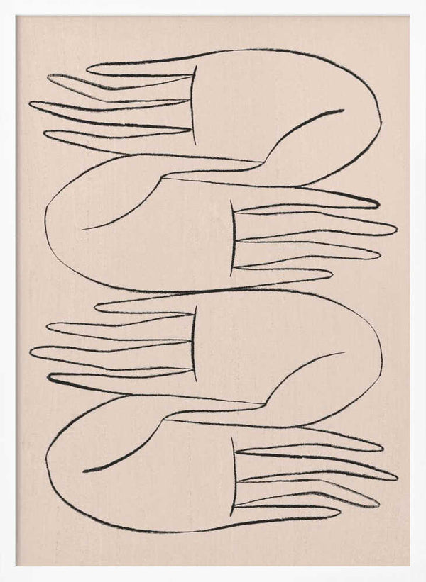 Tablou înramat „Helping Hands” de Kit Agar