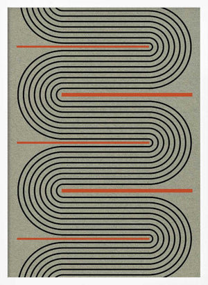 Tablou înramat „Curved Pathways” de THE MIUUS STUDIO