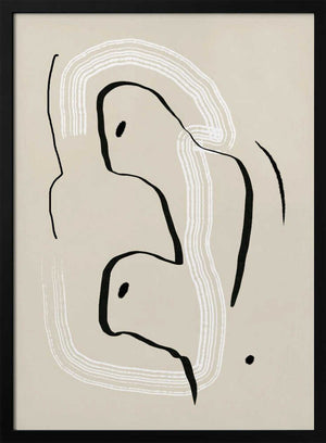 Tablou înramat „Reclining nude line art” de Little Dean