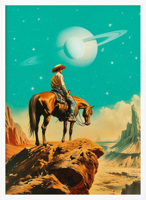 Tablou înramat „A Western Astronaut” de Taudalpoi