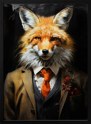 Tablou înramat „Fox hipster” de Justyna Jaszke