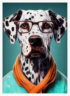 Tablou înramat „Dog Dalmatian” de Justyna Jaszke