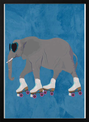 Tablou înramat „Rollerskating elephant” de Sarah Manovski