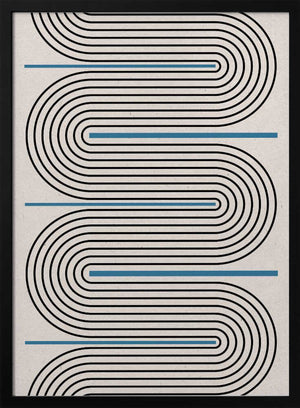 Tablou înramat „Curved Lines Harmony” de THE MIUUS STUDIO