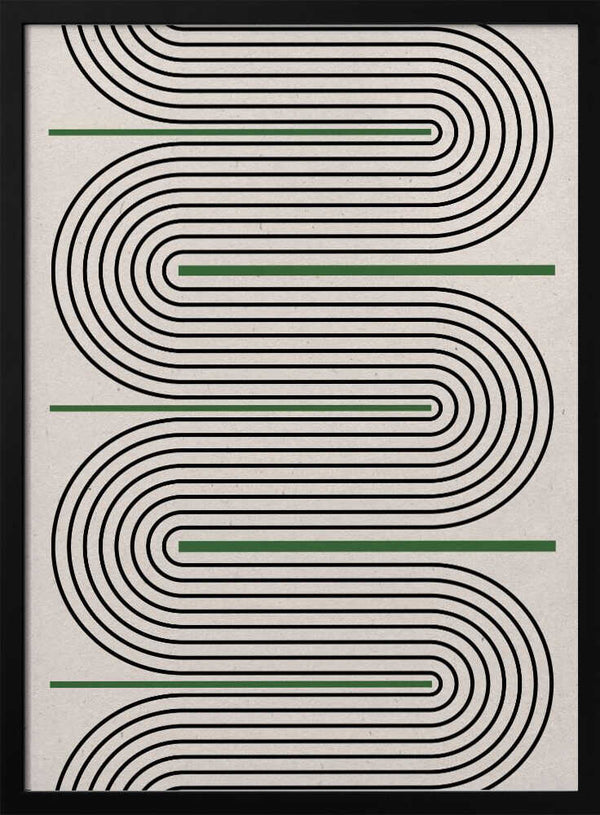 Tablou înramat „Curved Harmony” de THE MIUUS STUDIO