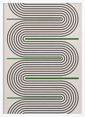 Tablou înramat „Curved Harmony” de THE MIUUS STUDIO