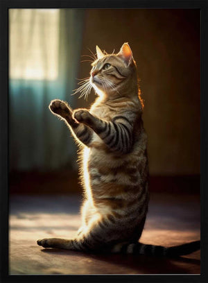 Tablou înramat „Cat yoga 6” de Justyna Jaszke