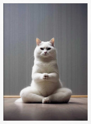 Tablou înramat „Cat yoga 7” de Justyna Jaszke