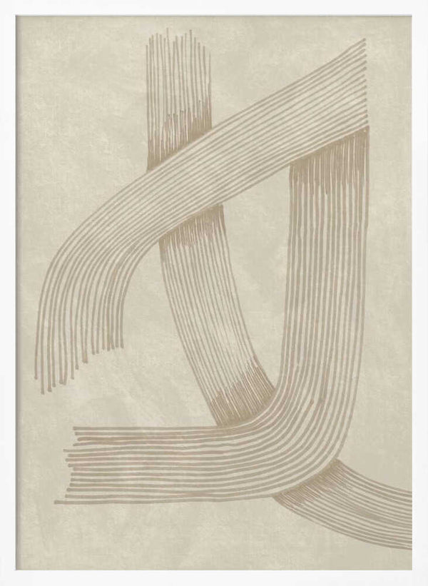 Tablou înramat „Abstract Sophisticated Line 01” de Lucrecia Caporale