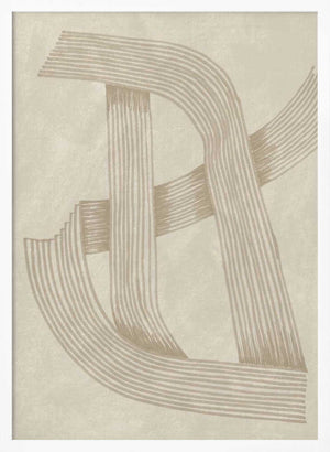 Tablou înramat „Abstract Sophisticated Line 02” de Lucrecia Caporale