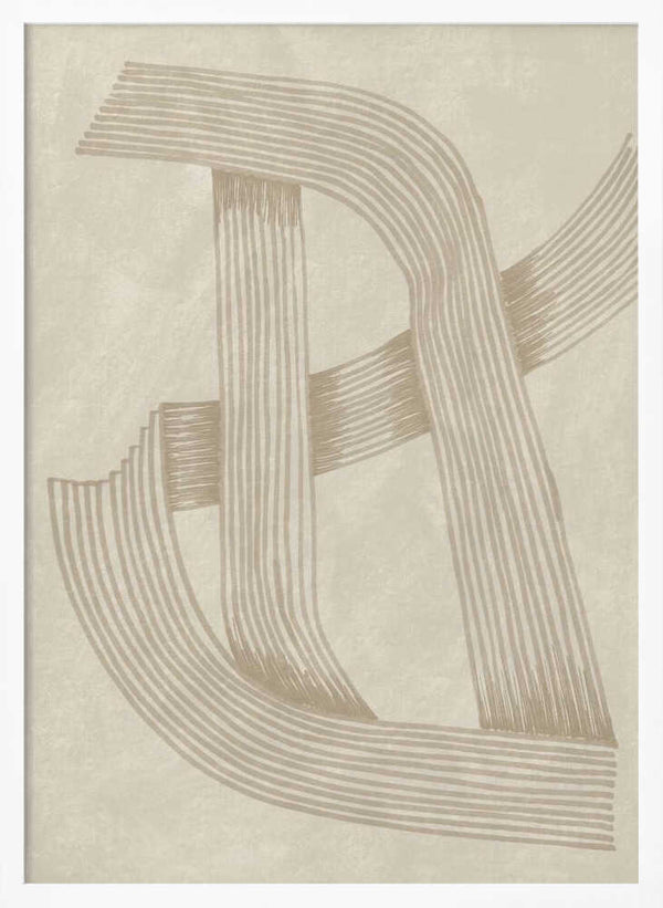 Tablou înramat „Abstract Sophisticated Line 02” de Lucrecia Caporale