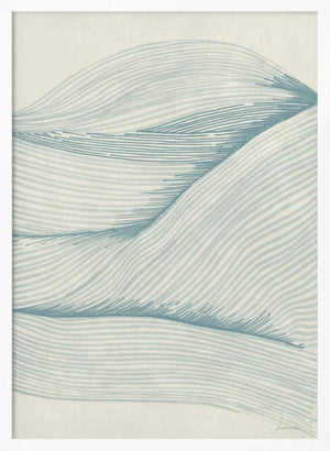 Tablou înramat „Ocean in lines 02” de Lucrecia Caporale