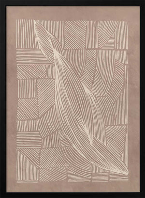 Tablou înramat „Abstract Irregular Lines” de Lucrecia Caporale