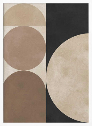 Tablou înramat „Brown geometry 5” de Vitor Costa