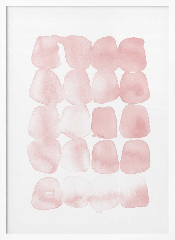 Tablou înramat „Abstract Blush Dots” de Lola Peacock