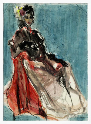 Tablou înramat „Elegant Pose of Woman Portrait” de Ute Rathmann