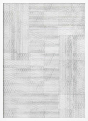 Tablou înramat „White Woven Blocks 1” de cartissi