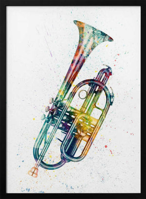 Tablou înramat „Cornet Abstract Watercolor” de Michael Tompsett